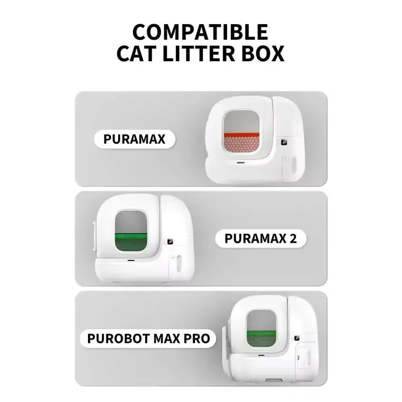 20-200PCS PETKIT Replacement Trash Bag For Puramax 2/PUROBOT Max Pro Automatic Cat Litter Box-1-5 Rolls Waste Bags