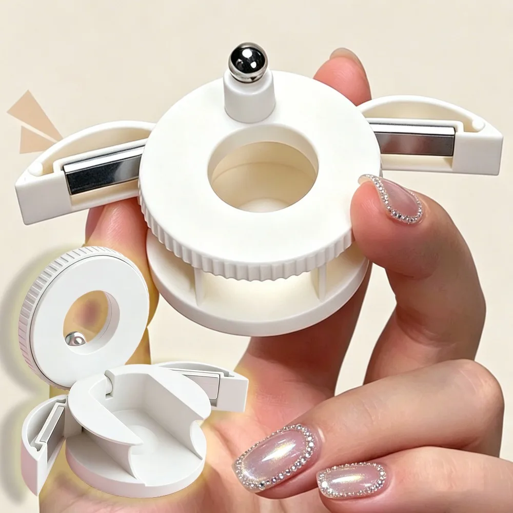 Upgrading Fully Automatic Spinning Cat Eye Magnet Strong Magnetism for Glass Bead Wide Light Effect Attraction Nail Art Magnets