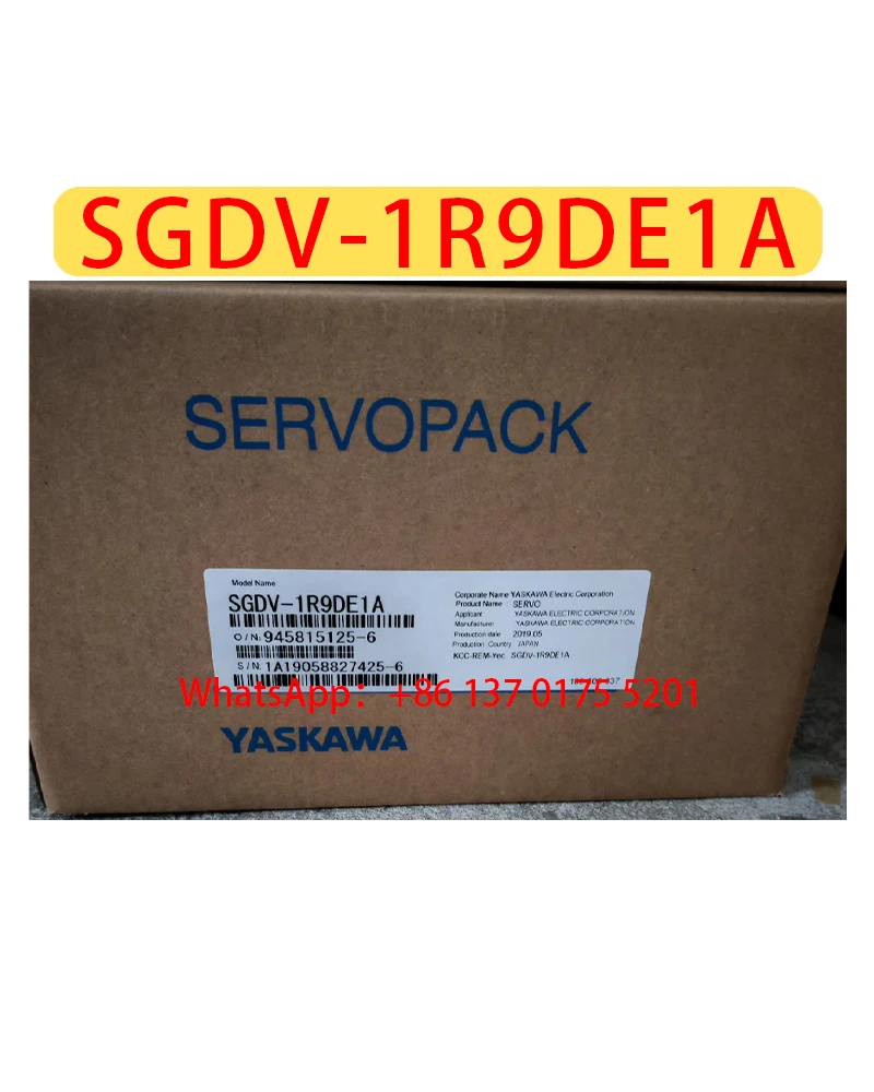 Genuine Original SGDV-1R9DE1A Brand New Servo Drive Original Genuine，Fast Shipping，SGDV 1R9DE1A
