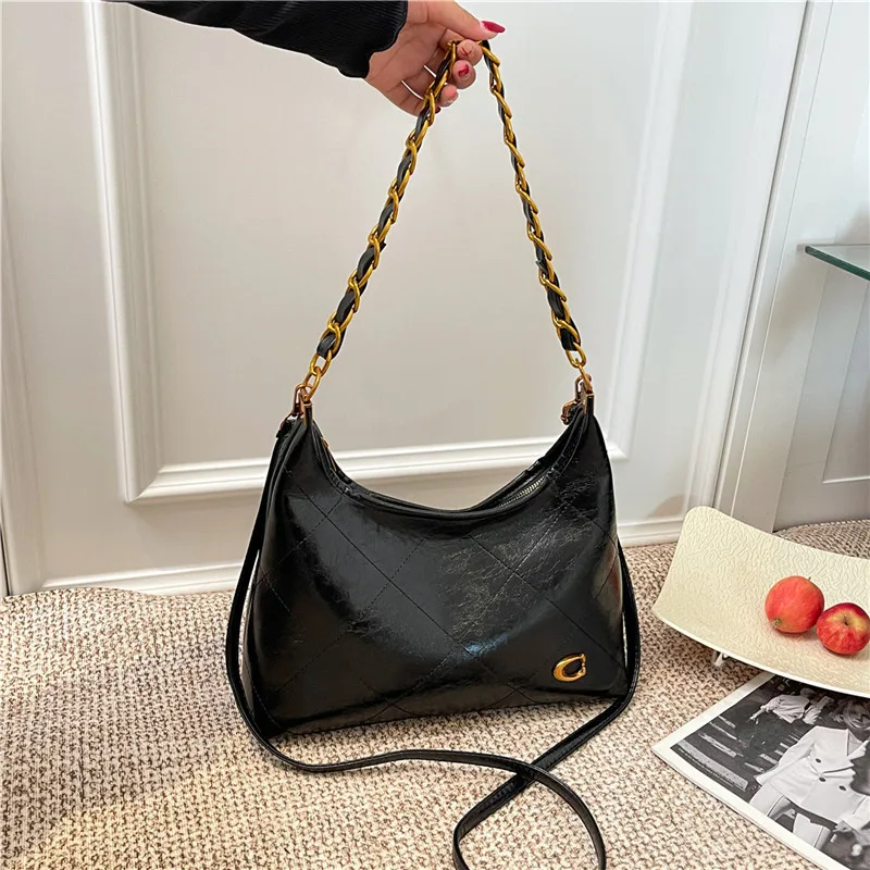 New vintage versatile handbag with underarm chain strap, crossbody bag, shoulder bag, best-selling large capacity