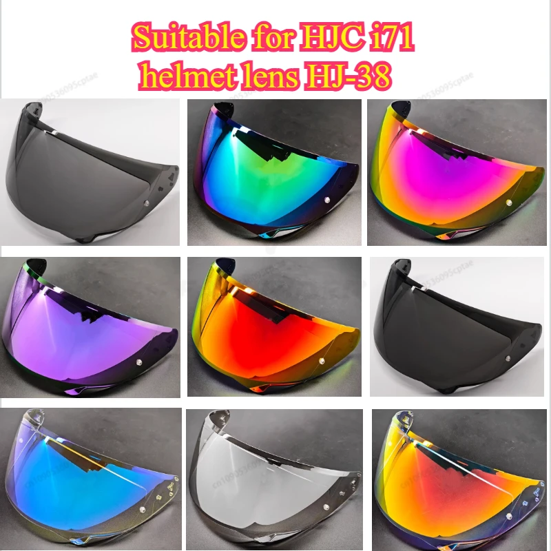 

For HJC i71 HJ-38 full helmet day and night universal high definition goggles electroplated motorcycle helmet lens