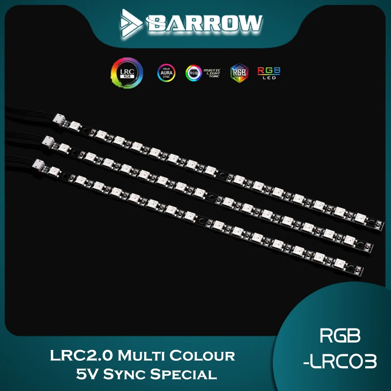 Barrow LED Strip For GPU Block Aurora 15 Lamp Beads  LRC2.0 Multi Colour  5V Sync Special  RGB-LRC03