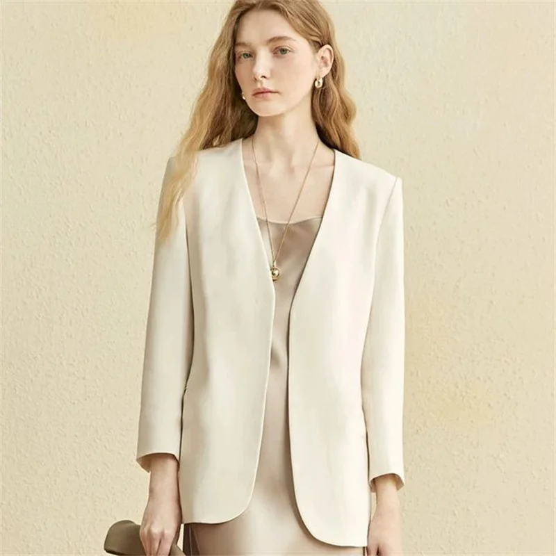 

Women's Small Suit Jacket 2025 Spring New Korean Version British Style Short Size Street Fashion Polyester Regular Thickness