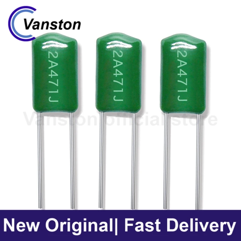 20pcs Polyester Capacitor 2A471J 0.47NF Accuracy 5% 100V471J CL11 Straight Mylar Capacitor Factory Full Series Genuine