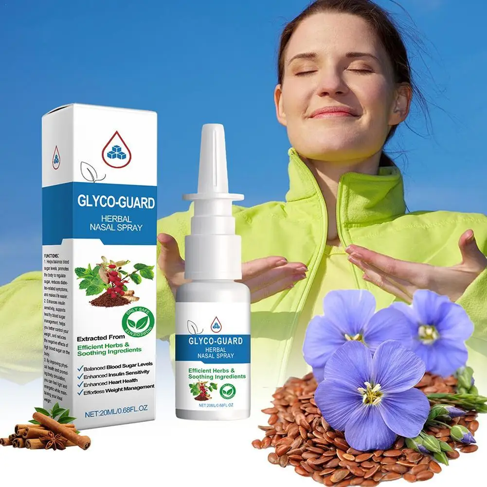 Herbal Nasal Inhaler Spray Extracted from Efficient Herbs Soothing Ingredient Balance Blood Sugar Levels Enhance Heart Health