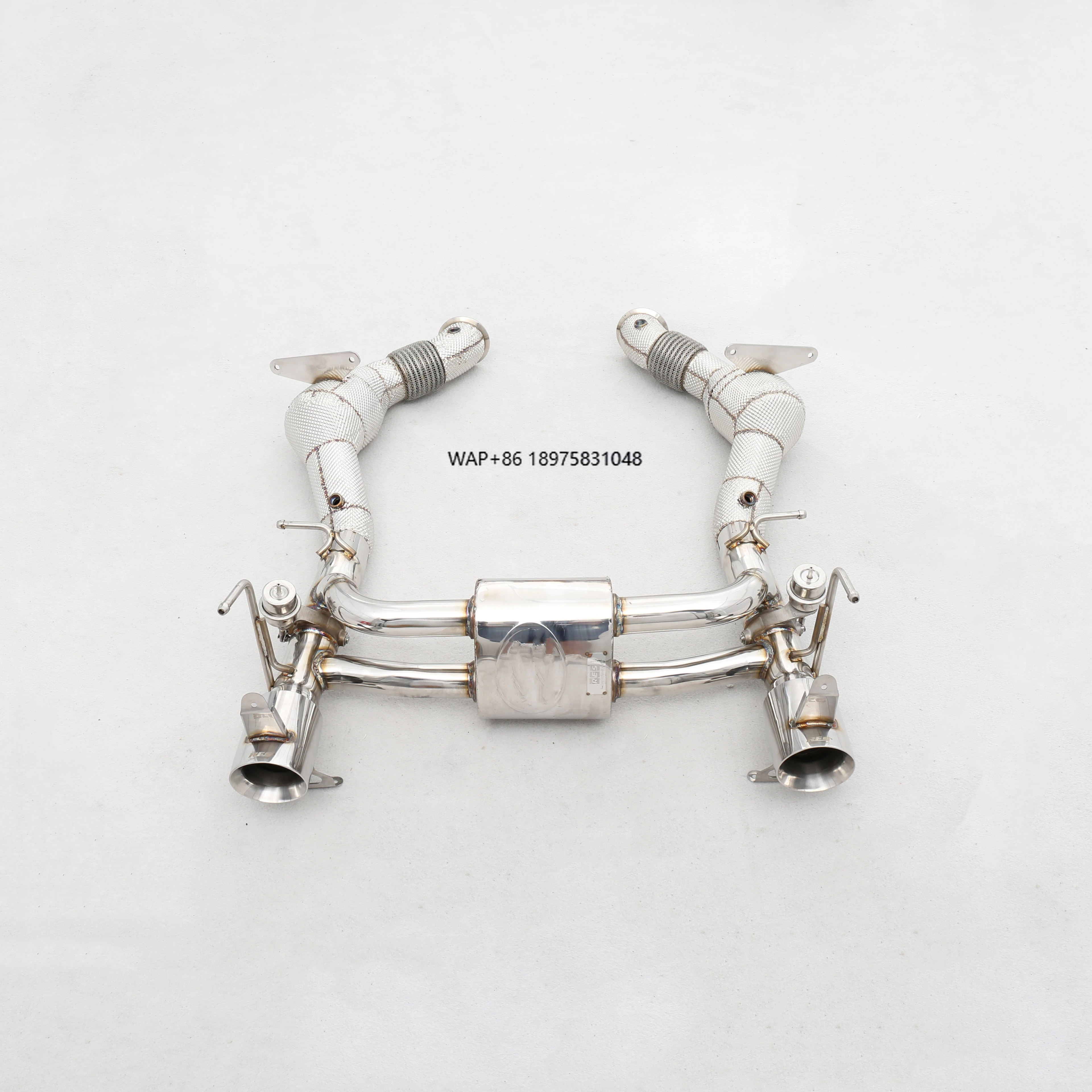 Custom Designed 304 Stainless Steel/Titanium Valved Exhaust System Perfect Fit for 488 Spider/488 3.9T V8