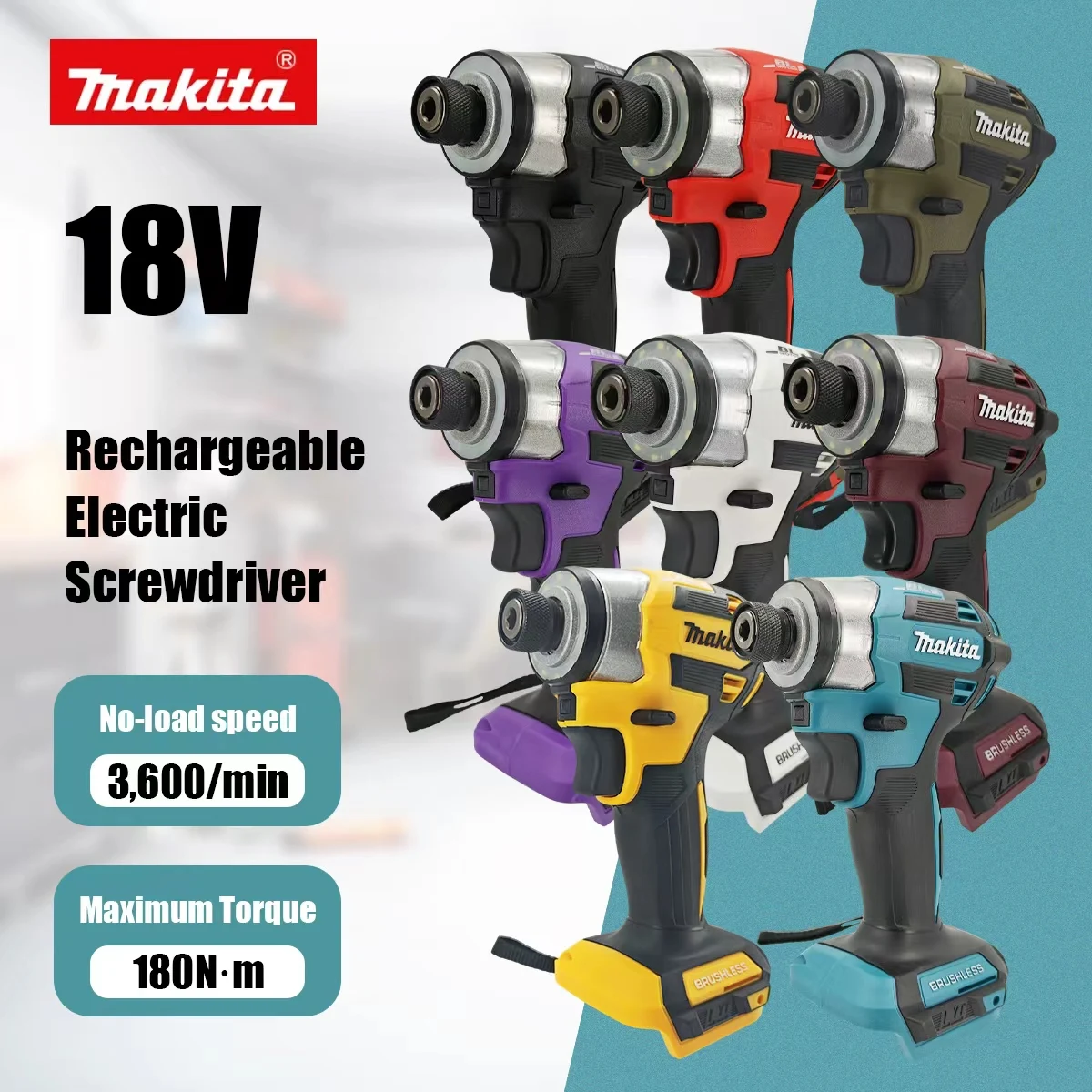 

Бесщеточная дрель Makita 18V DTD173, многоцветная, электрическая, для дерева, с режимом T, 180 Нм, для дома и DIY