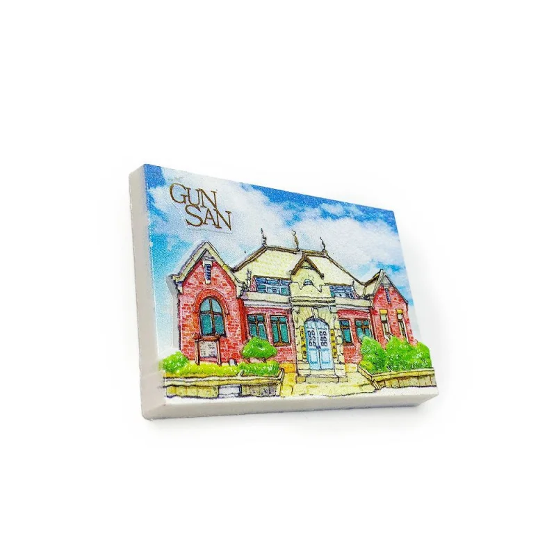 South Korea Gyeongsan Souvenir Fridge Magnet Personalized Creative Travel3d3D Magnetic Decorative Souvenir Magnetic Style