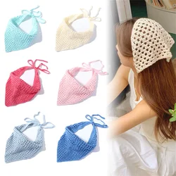 Handmade Knitted Headscarf Luxury Turban For Women Girls Head Wrap Fashion Elastic Sport Hair Bands Fabric Female Headwear