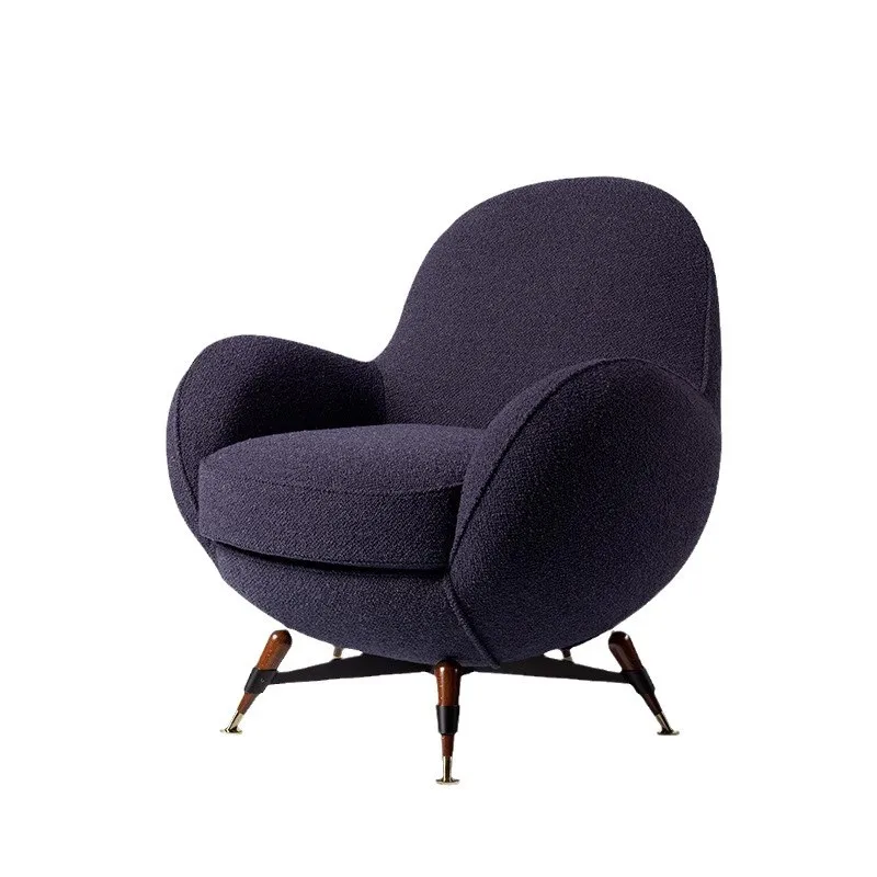 

Nordic modern creative single sofa chair designer wabi-sabi wind simple leisure chair lazy sofa