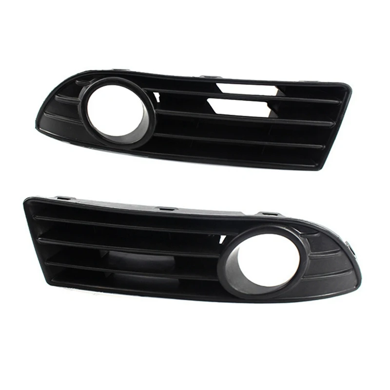 1Pair LH+RH Bumper Ventilation Grille Black ABS Car Accessories For VW POLO 2001-2009 Fog Lamp Grille 6Q0853666G 6Q0853665E