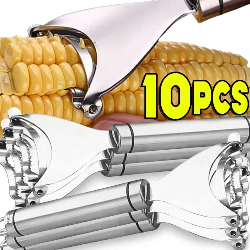 Stainless Steel Corn Peeler Serrated Corn Stripper Peelers Cob Shaver Planer Thresher Cutter Kitchen Fruit Vegetable Gadgets