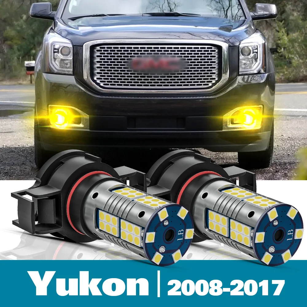 

2pcs LED Front Fog Light For GMC Yukon Accessories 2008-2017 2009 2010 2011 2012 2013 2014 2015 2016