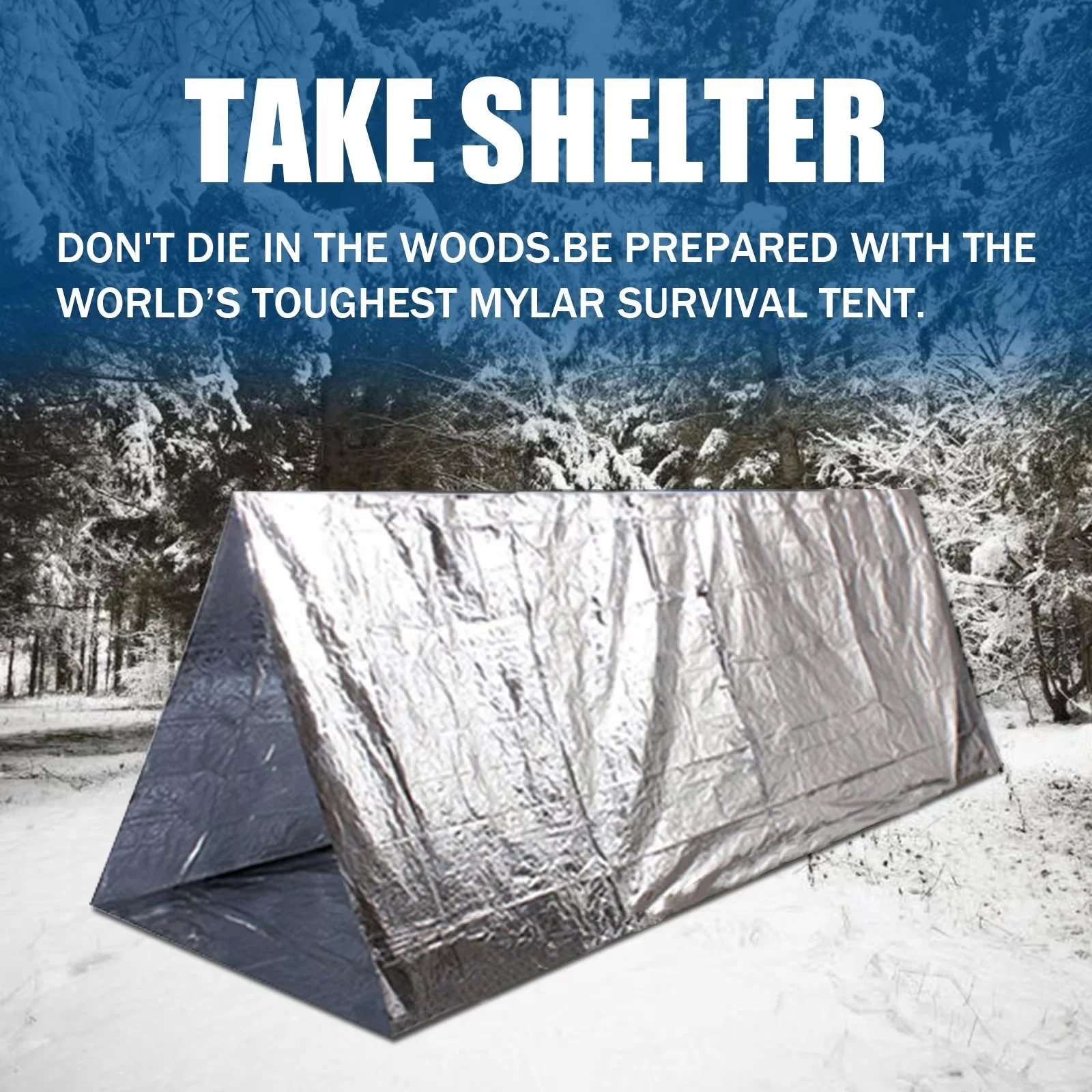 

2pcs JUBSOSCAMP 2 - Person Emergency Tents - Portable Shelter for Outdoor Exploration, Mountain Climbing & Emergency Evasion