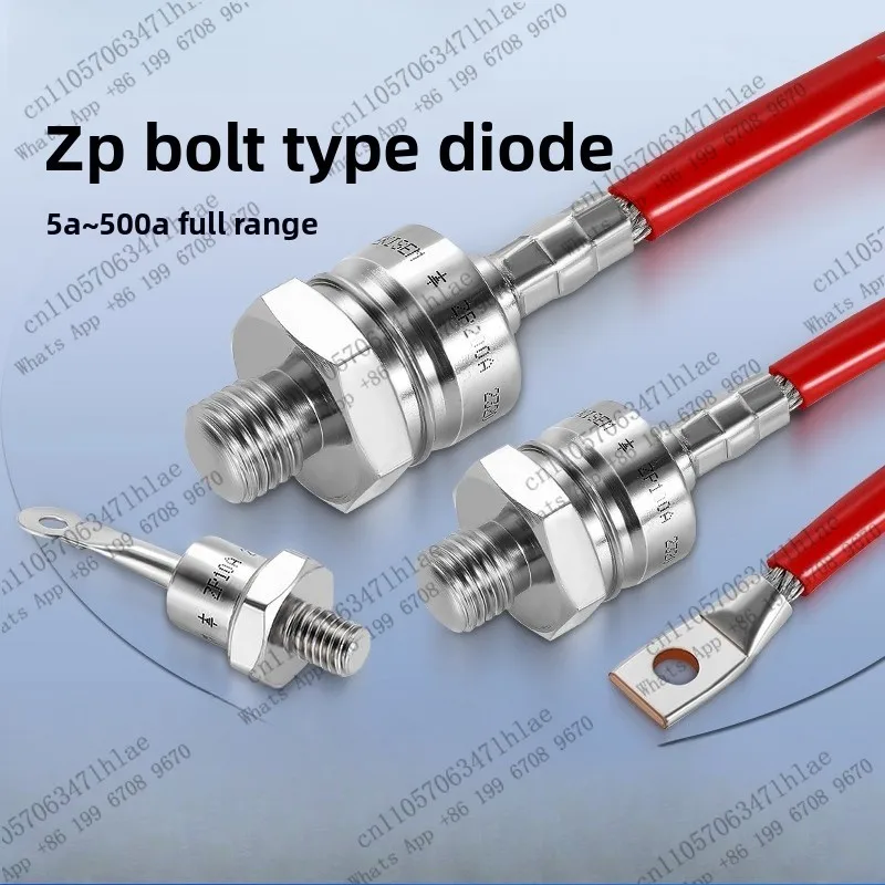 Diode ZP Bolt Type All Copper High Power Anti-reverse SCR Thyristor 50A ZX-40A Diode
