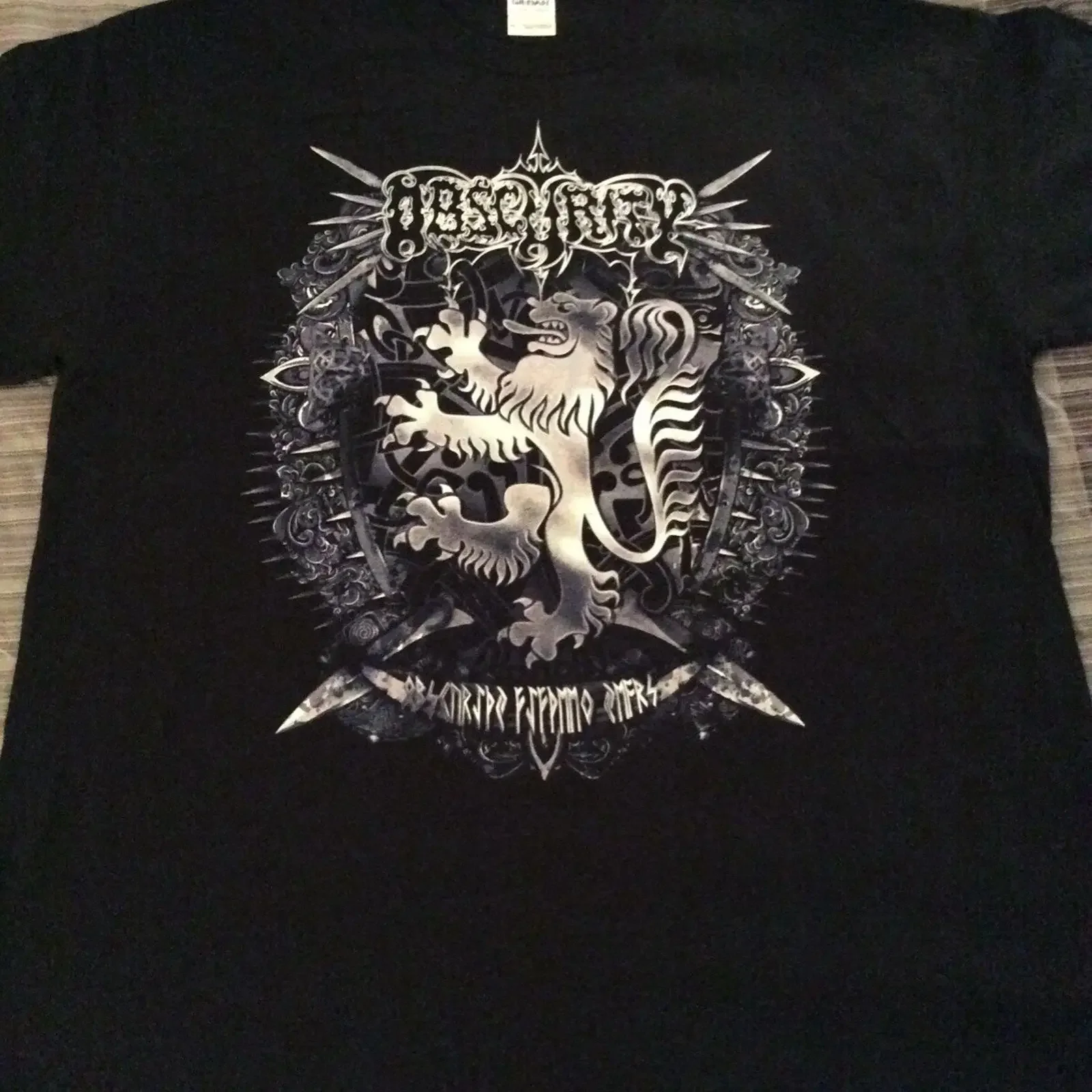 OBSCURITY T Shirt XL Azarath The Chasm Inquisition Urgehal Urfaust vintage Washed graphic Soft Casual streetwear Breathable