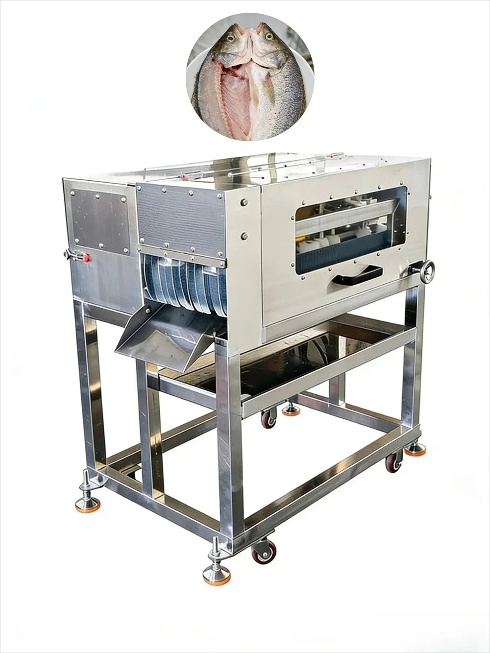 Obrázek 4: Ozk a ryba úklid gutting stroj