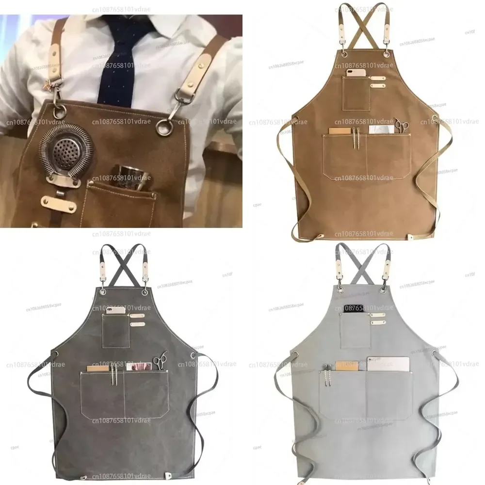 Multifunctional Work Apron for Baristas, Bartenders, Hairdressers, Stylists, Florists, and Bars