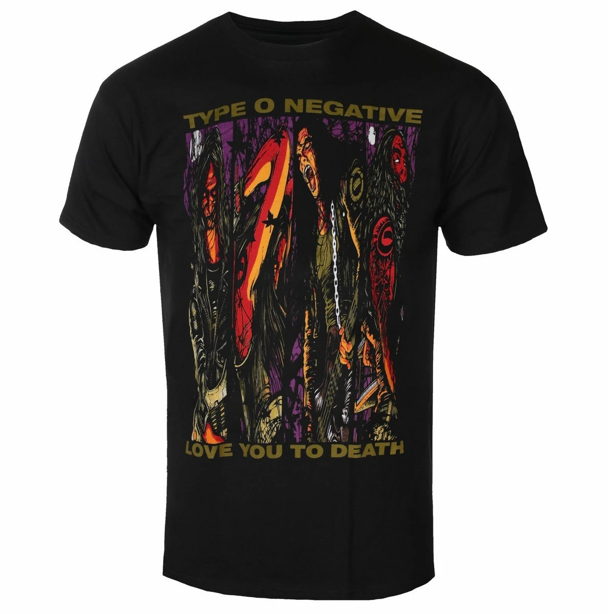 

TYPE O NEGATIVE LOVE YOU TO DEATH T-Shirt Men Women Short Sleeve Cotton Tees Retro Hip Hop Y2k T-shirt Summer Tops Men's T-shirt