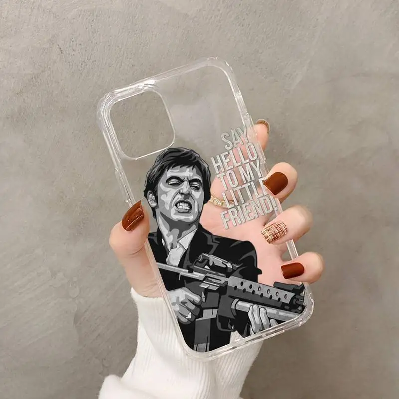 Scarface 1983 film Al Pacino movie Phone Case For iPhone 16 15 14 13 12 11 Pro Max 13 Mini 14 15 16 Plus Clear Soft Cover