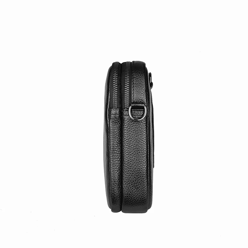 Torba na ramię z prawdziwej skóry dla kobiet i mężczyzn, torba crossbody, mała torba, mini torba na telefon, torba biodrowa, idealna do codziennych dojazdów do pracy, podróży rekreacyjnych, na prezenty świąteczne. — zdjęcie 5