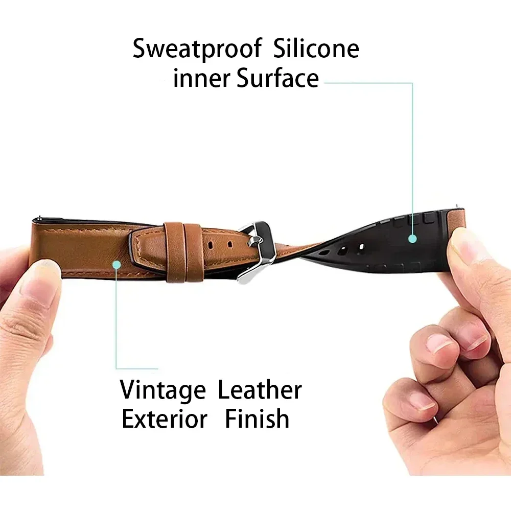 Кожаный силиконовый ремешок для SUUNTO RUN, ремешок SUUNTO 5/9 Peak Pro/RACE S/VERTICAL/OCEAN, браслет для умных часов 22 мм, ремешок для часов Correa