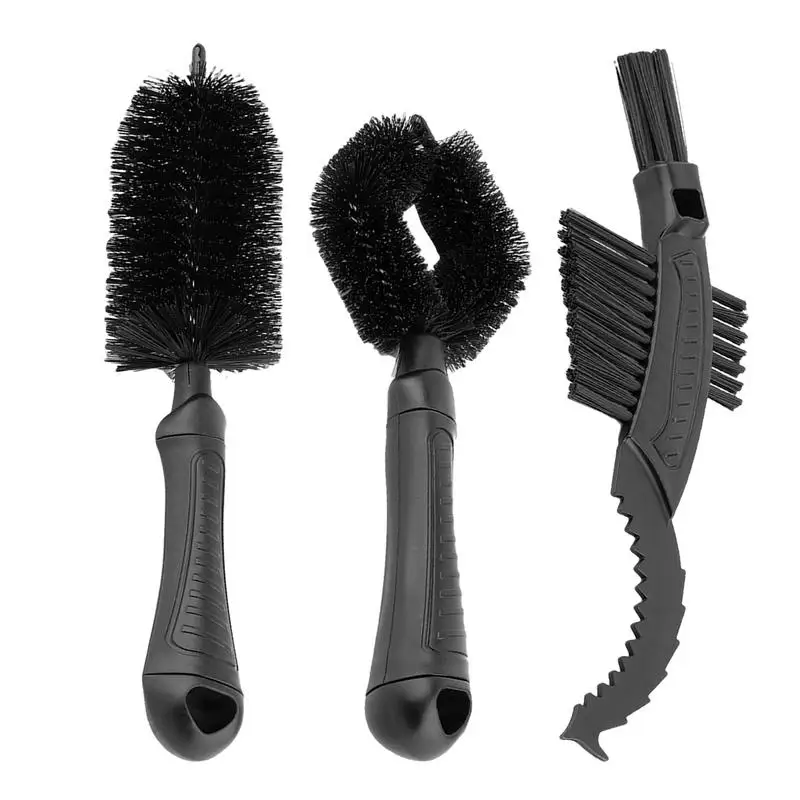 Bicycle Tire Brush Tire Scrubber For Cycling Chain Cleaner Brush 3Pcs Cleaning Tools Bicycle Chain Cleaning Brush For Mountain