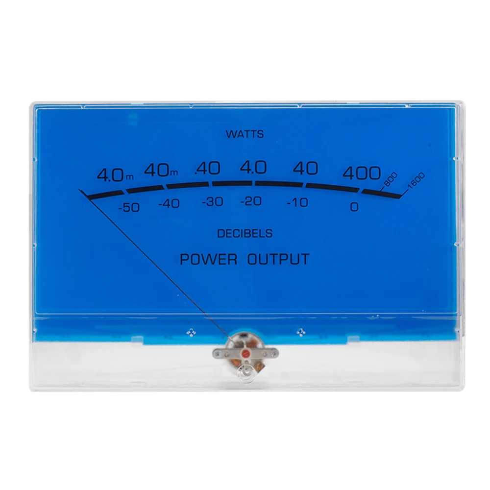 2pcs VU Meter Class A Power Amplifier DB Meter P-200 Classic Lake Blue Level Audio Power Meter WITH Driver Board
