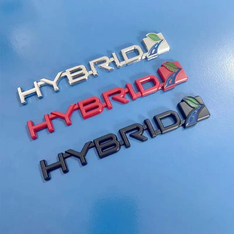 3D Metal HYBRID Car Sticker Emblem Badge for Hybrid Logo Toyota Prius Camry Crown Auris Rav4s Ford S-MAX Fusion Explorer Limited