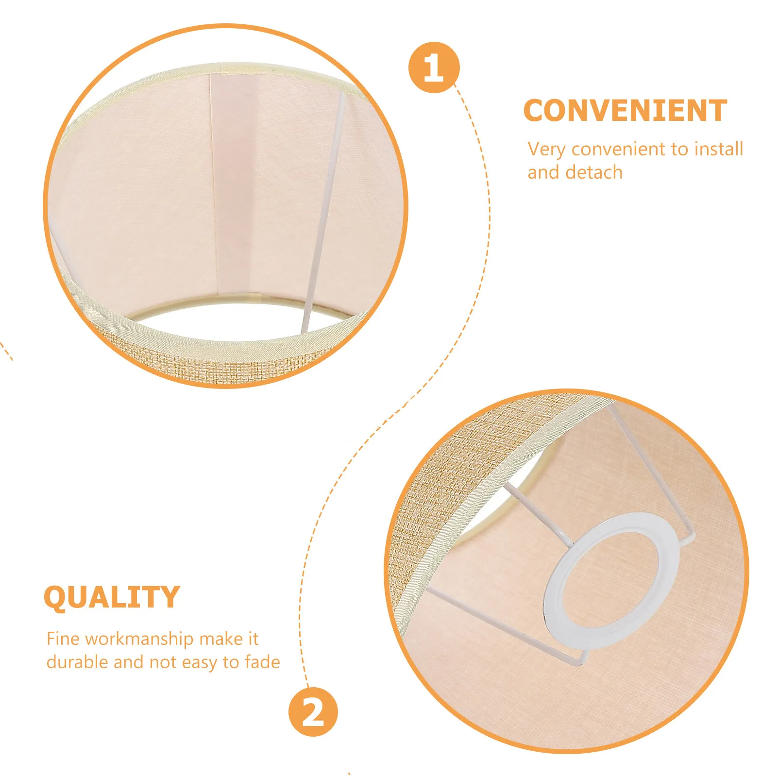 Delicate Cloth Lampshade Light Cover Protective Shell for Wall Floor Ceiling Lamp Bedroom Living Room Warm Diffuse Lighting