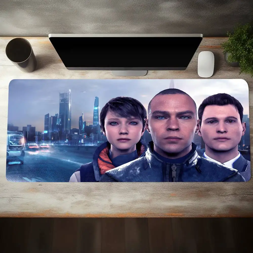 Game Detroit Become Human Mousepad Large Keyboard Desk Mat Gaming Mouse Pad LockEdge Non-slip Mat