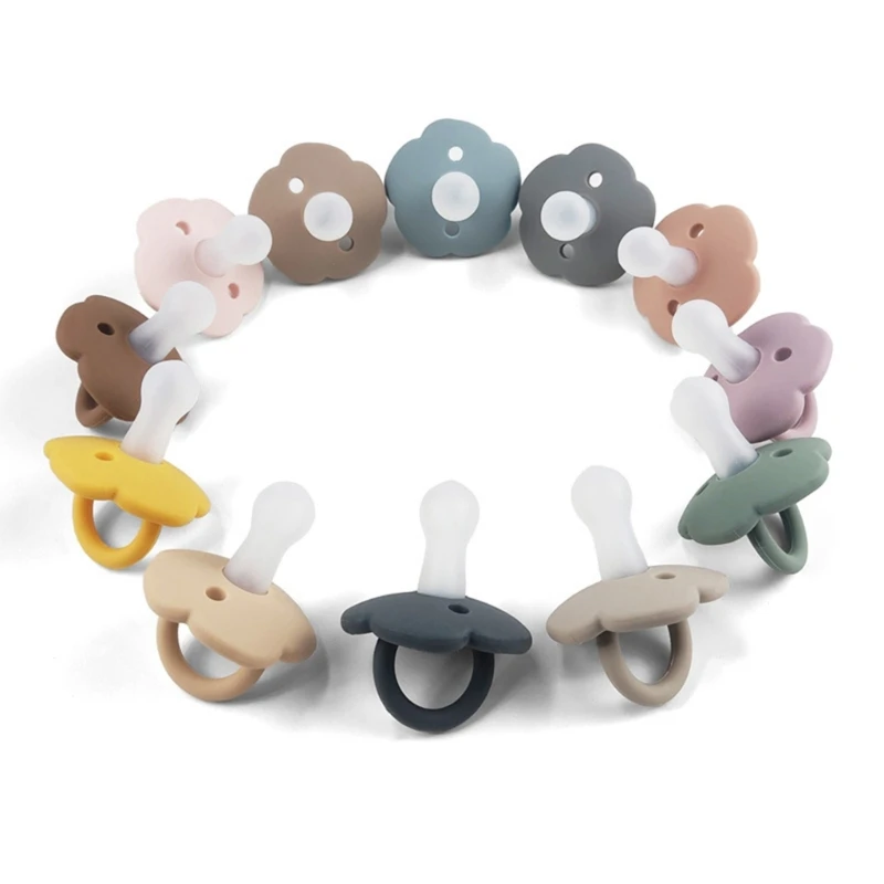 Silicone Bebê Chupeta Food-grade Silicone Brinquedo Chupeta Manequim Mamilo Chuveiro Presente para 0-6 Meses Recém-nascidos Menino Meninas