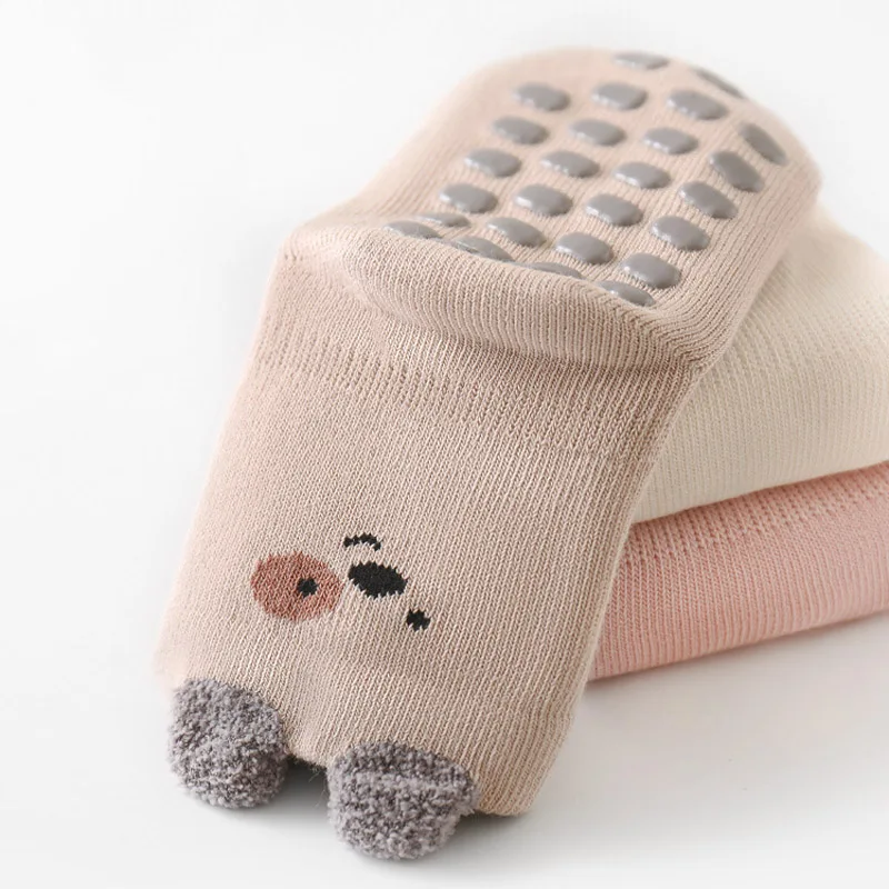 5 Paar rutschfeste Kindersocken mit niedlichem Cartoon-Muster für Babys, Jungen und Mädchen, bequeme Bodensocken für Kleinkinder – Detail 7