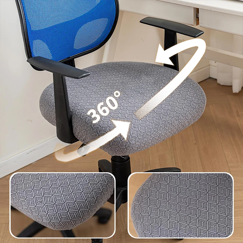 

Office Computer Chair Cover Spandex Split Seat Anti-Dust Armchair Cover Stretchable Universal Fit for Work and Home Desks