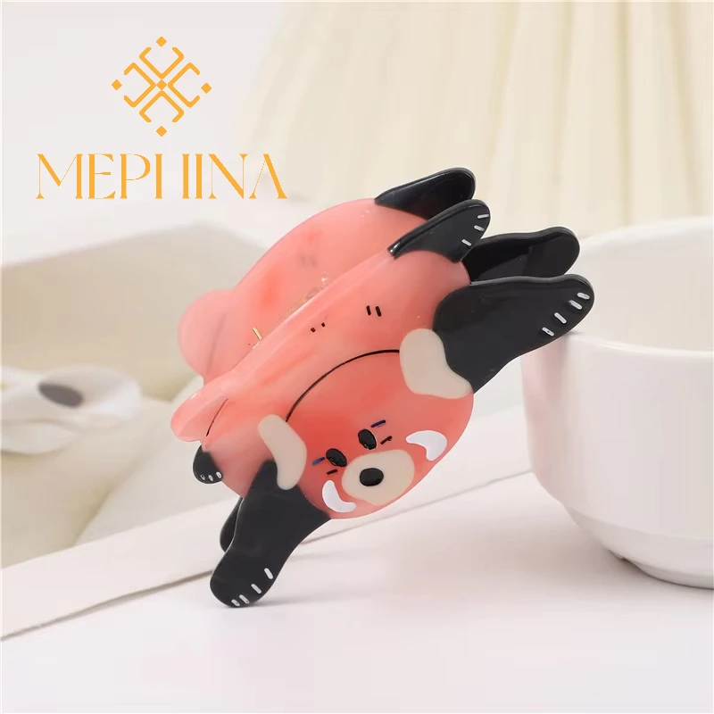 Autumn Winter Hair Claw Clip Cute Shark Clips Animal Hair Clip Lesser Panda Hair Claws Cartoon Shark Clips Accessories for Women