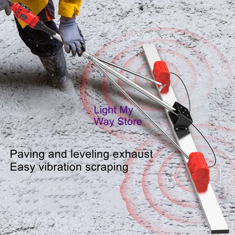 Dynamic concrete scraping ruler stainless steel widening and thickening grader high capacity lithium vibration leveling ruler