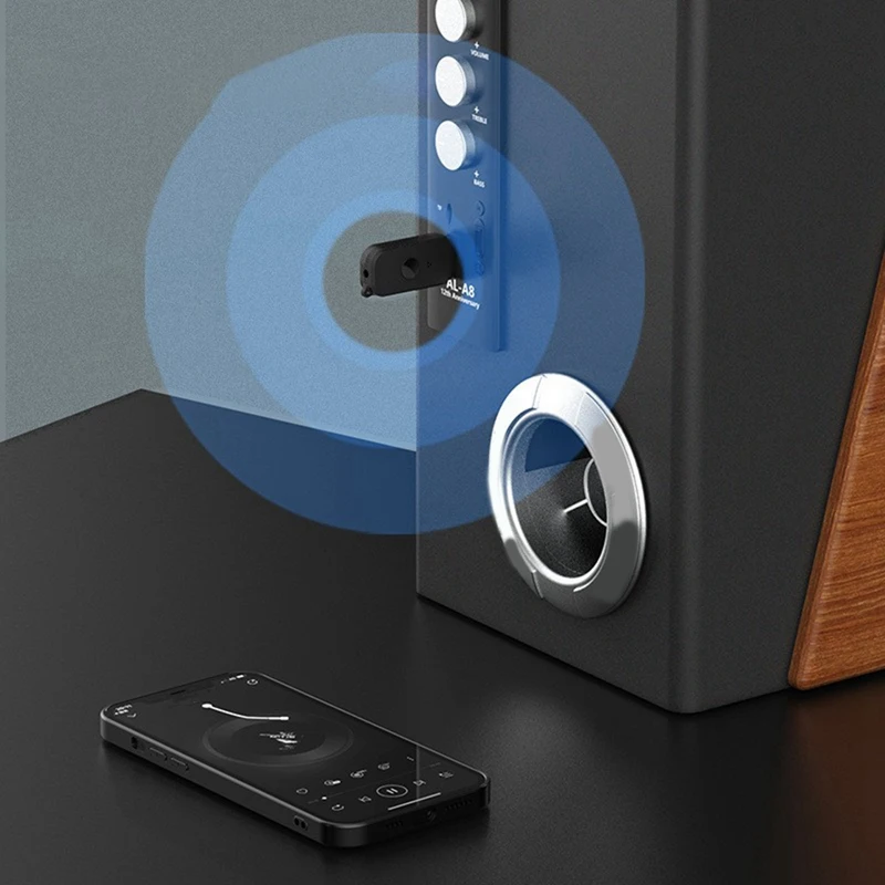 USB Bluetooth-приемник и передатчик Высокое качество 4-в-1 USB-версия двойного назначения 5.3 Автомобильный многофункциональный Bluetooth-приемник