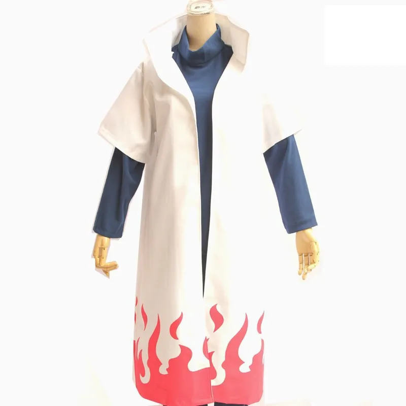 Anime 4th Hokage Cloak Namikaze Minato Cosplay Costume Cape