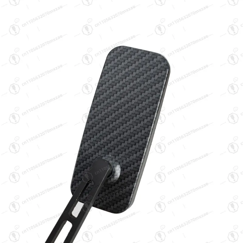 مرآة دراجة نارية من الألومنيوم بالكامل من الزجاج الأزرق المربع المنحني على شكل ثعبان مرآة الرؤية الخلفية ملحقات الدراجة النارية