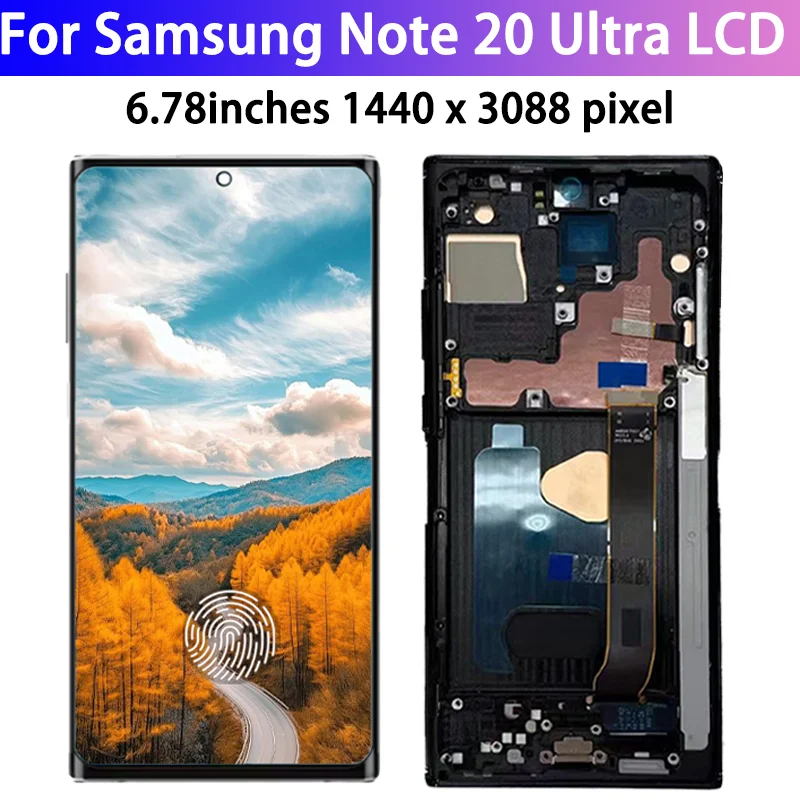 AMOLED For Samsung Note 20 Ultra 4G N986B N985F Display For Samsung Note20 Ultra 5G LCD Touch Screen Digitizer Assembly