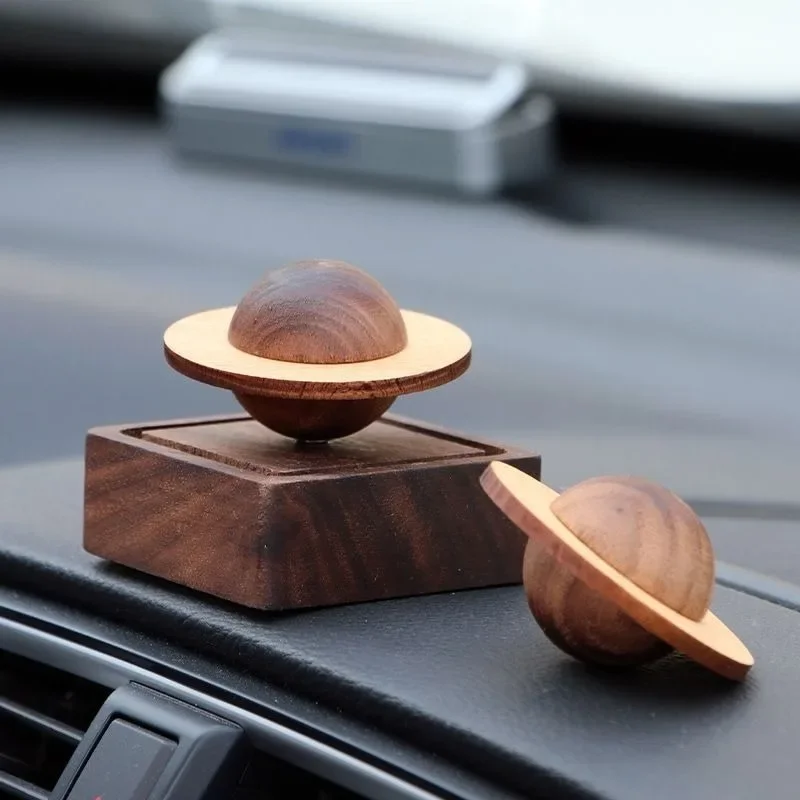 1pcs Difuser Wood Scent No Essential Oil Diffuser Jupiter Shape Home Decoration Fresh Air Present to Friend Dorm Room Essentials view 2
