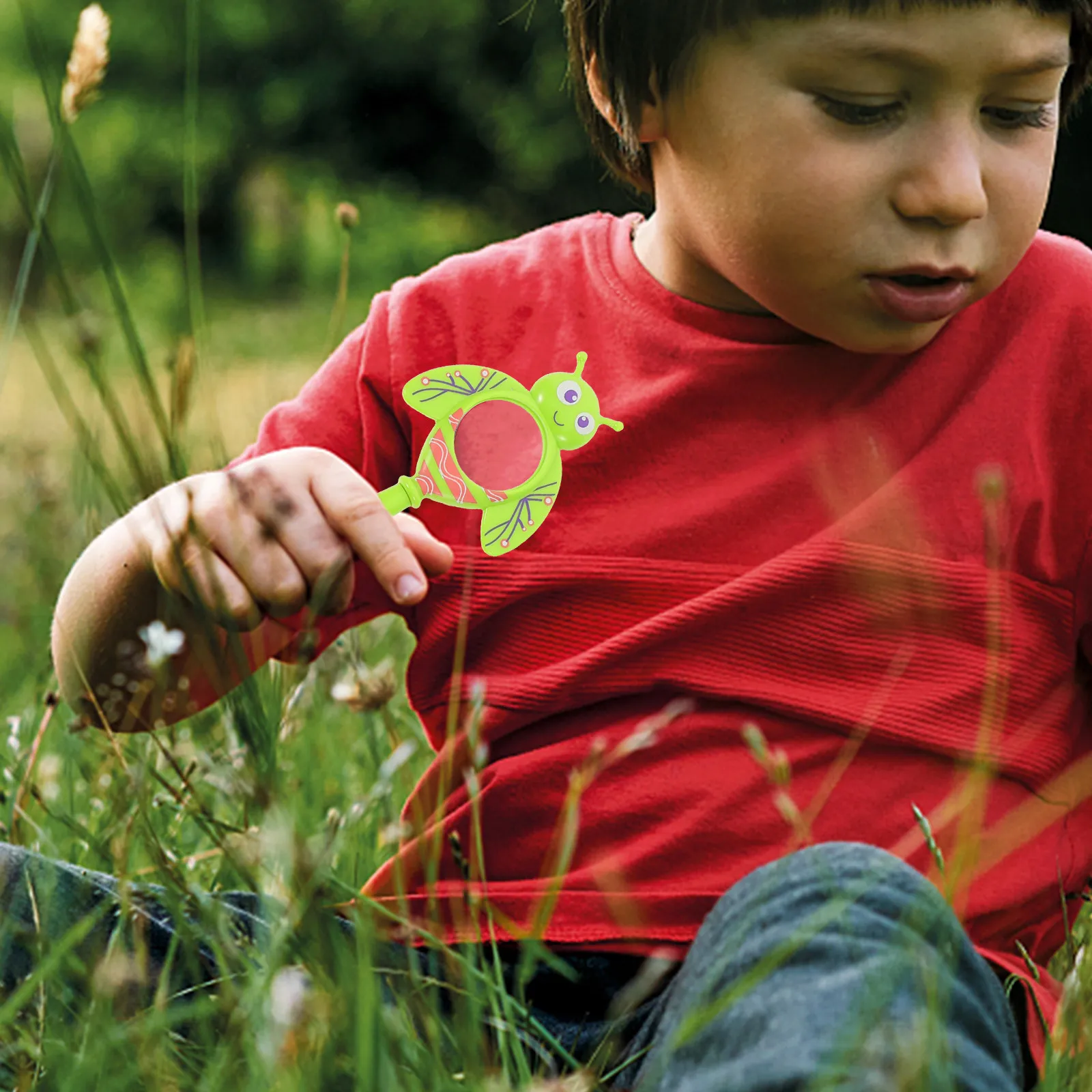9Pcs Insect-Shaped Handheld Magnifiers for Kids Lightweight Portable Hd Clear Lens Ergonomic Drop-Resistant Plastic