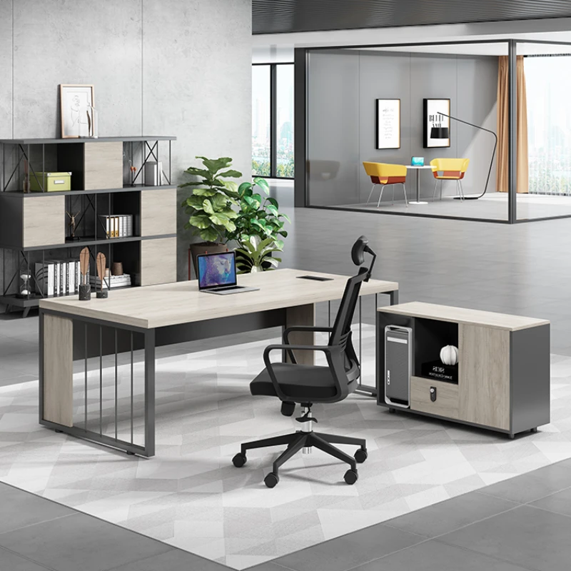 Manager Simplicity Office Desks Charge Modern Computer Boss Office Desks Combination Mesa Escritorio Working Equipment QF50OD