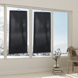 Suction Cups Blinds Sunshade Car Bedroom Window Shade Heat Insulation Rolling Blackout Drape Easy Install No Damage Adjustable