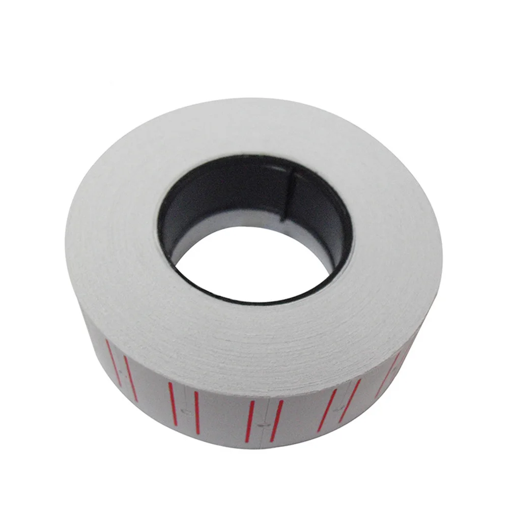 

10-рулонная бумага для ценников, двойная прозрачная печать для супермаркета, фруктового магазина, наклейки, этикетки, кодовая наклейка, однорядная бумага