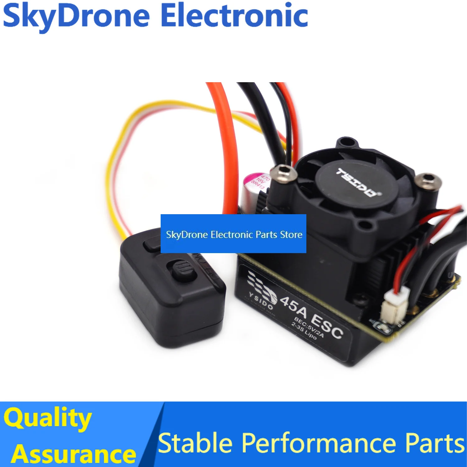 SkyDElSurpass Hobby 1/12 1/14 1/16 1/18 RC Car Parts Waterproof Brushless Motor W/ 35A 45A ESC M2430/2435/2440/2838/2845 Combo S