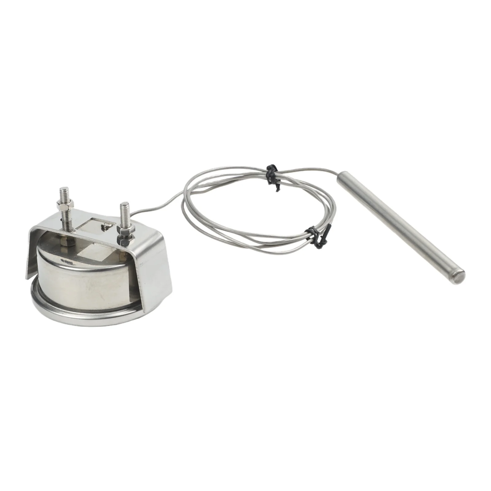 Stainless Steel Pressure Capillary Thermometer with 1 Meter Line for Ovens Boilers and Industrial Cooking Applications