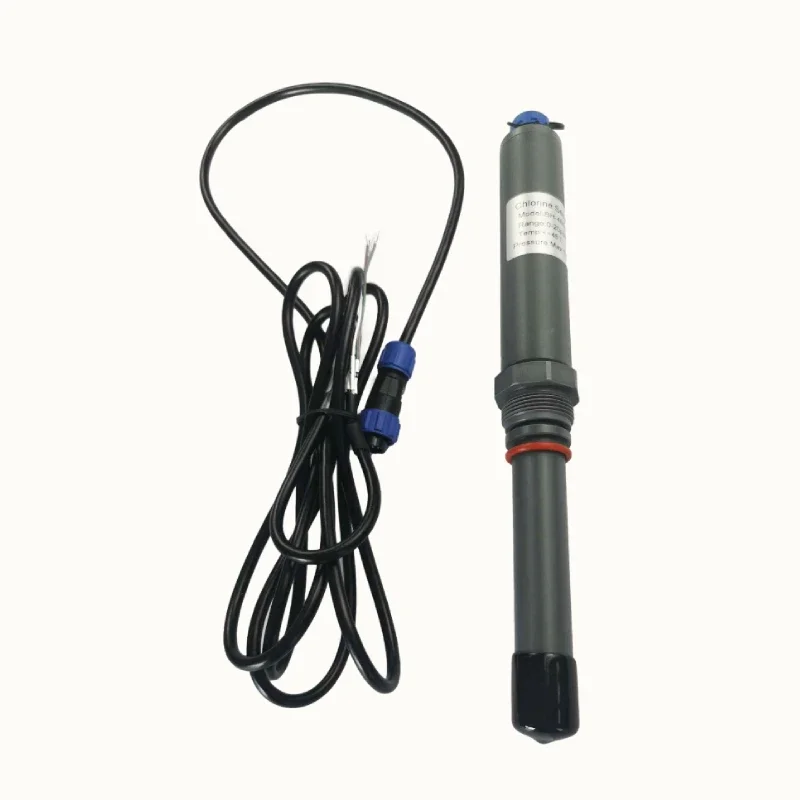 Digital Online Industrial Water Free Residual RS485 Sensor Chlorine Analyzer Electrode Probe meter for Drinking Water