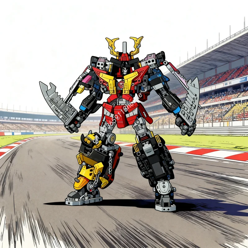 1238pcs MOC Don Onitaijin Avataro Sentai Technical Model Building blocks DIY creative Brick Kids Christmas gift toy Birthday