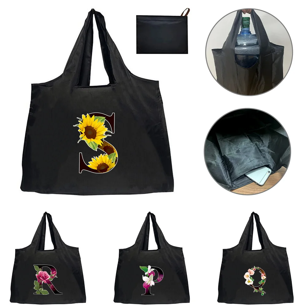 Shoulder Bag Shopping Bag Foldable Reusable Handbags Convenient Large-capacity for Travel Washable Large Tote Tote Pouch Fashion